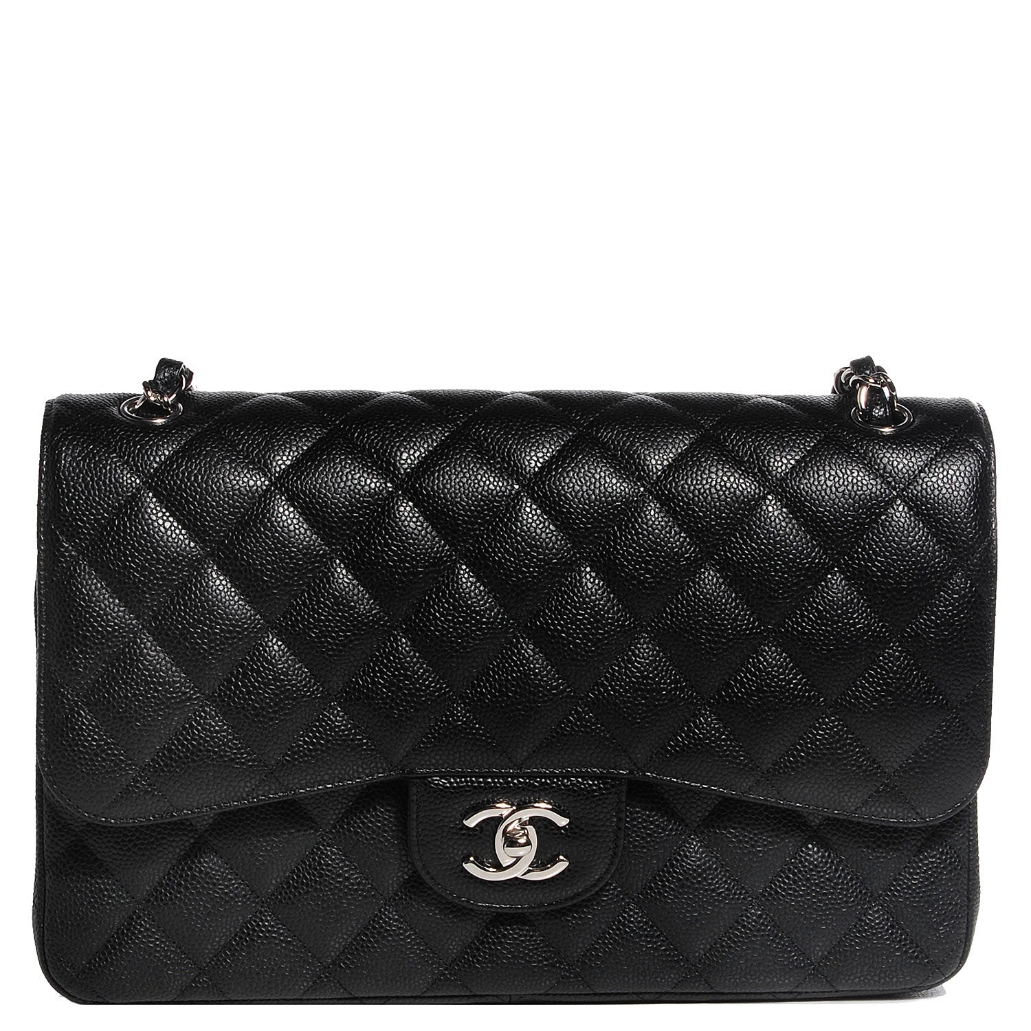 Chanel Caviar Quilted Jumbo Double Flap Black 1 of 9