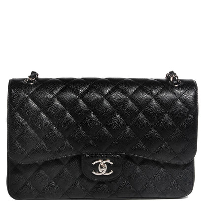 Chanel Caviar Quilted Jumbo Double Flap Black 1 of 9