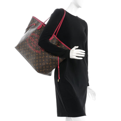 Louis Vuitton Monogram Articles de Voyage Ikat Neverfull GM Rose Indien 2 of 11