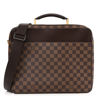 Louis Vuitton Damier Ebene Porte Ordinateur Sabana Computer Case 1 of 18