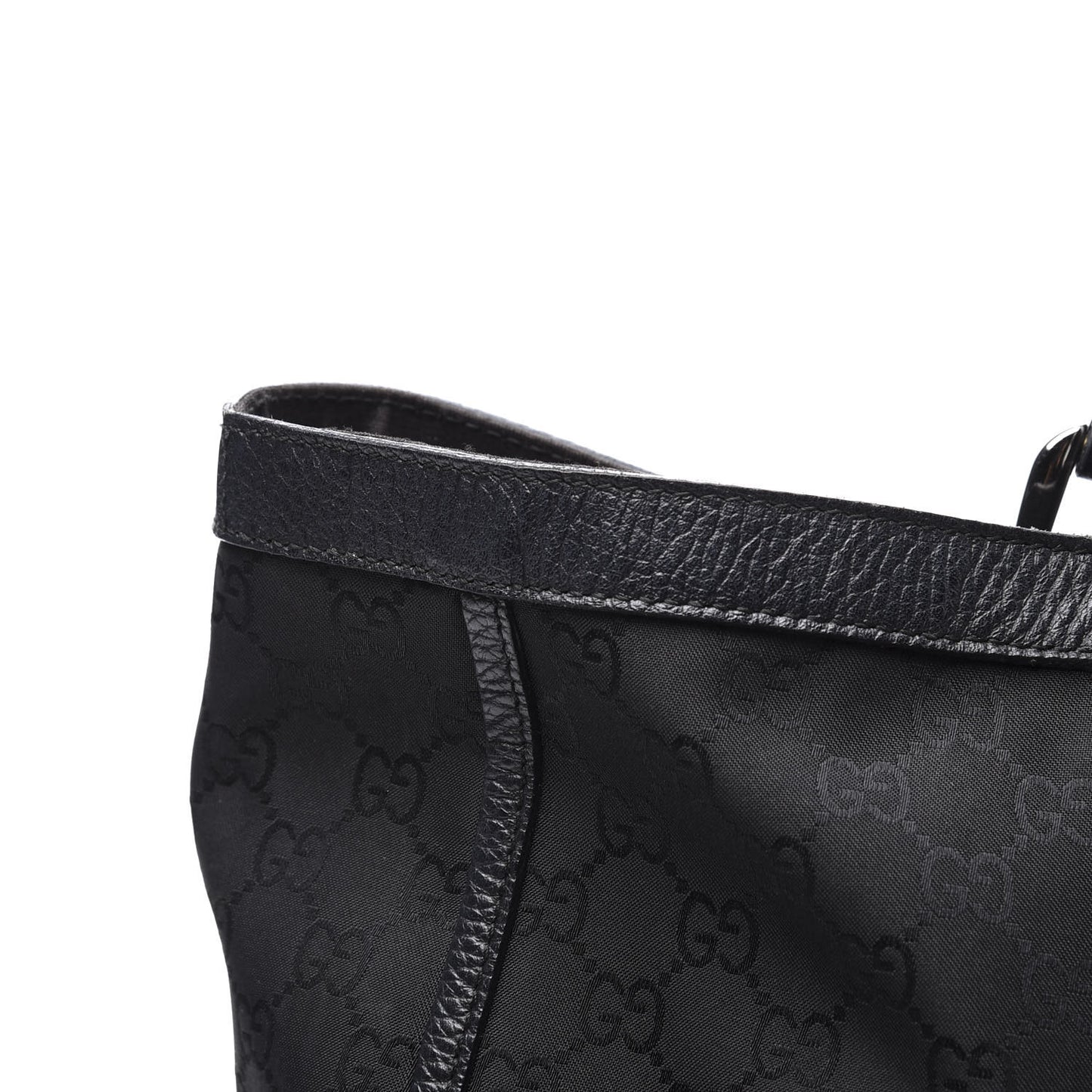 Nylon Monogram Large Abbey Tote Black