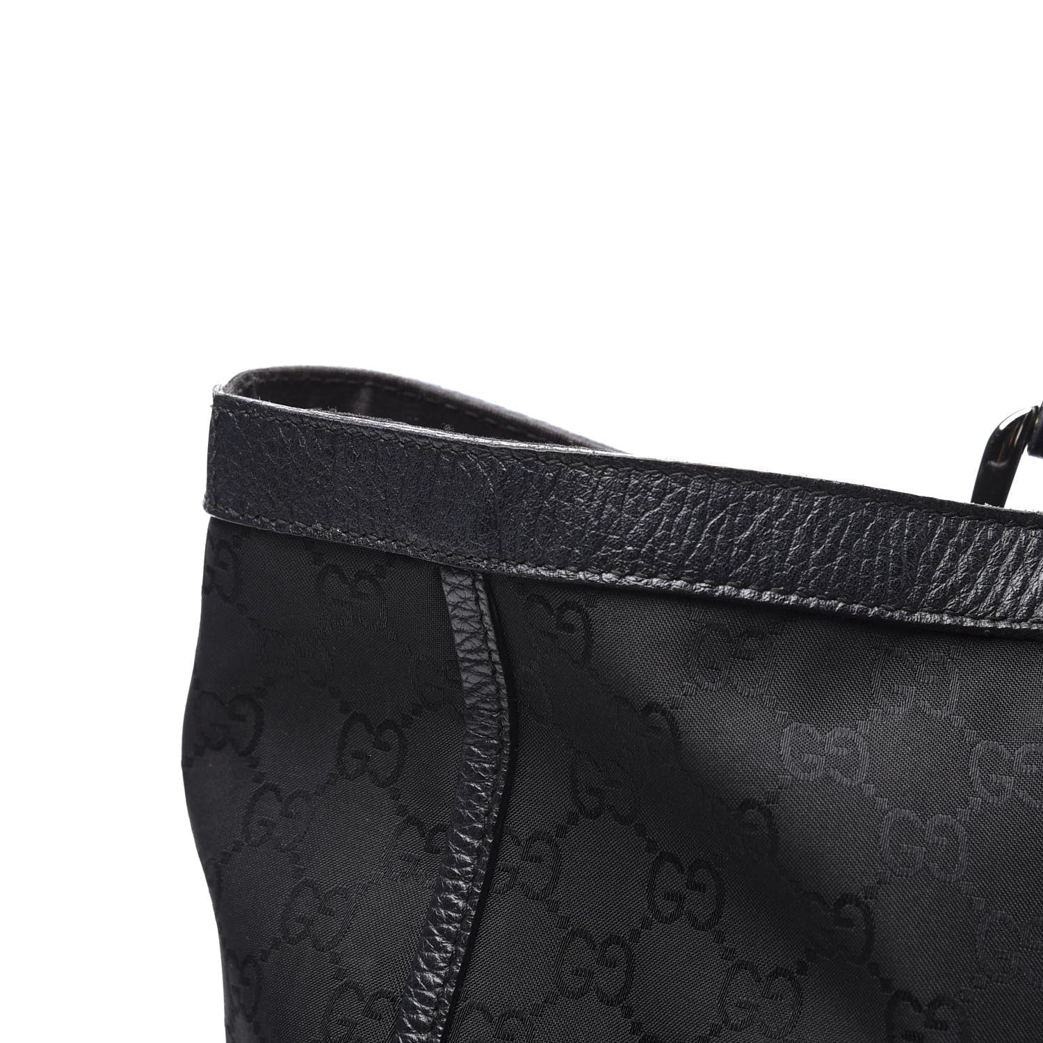 Gucci Nylon Monogram Large Abbey Tote Black 10 of 12