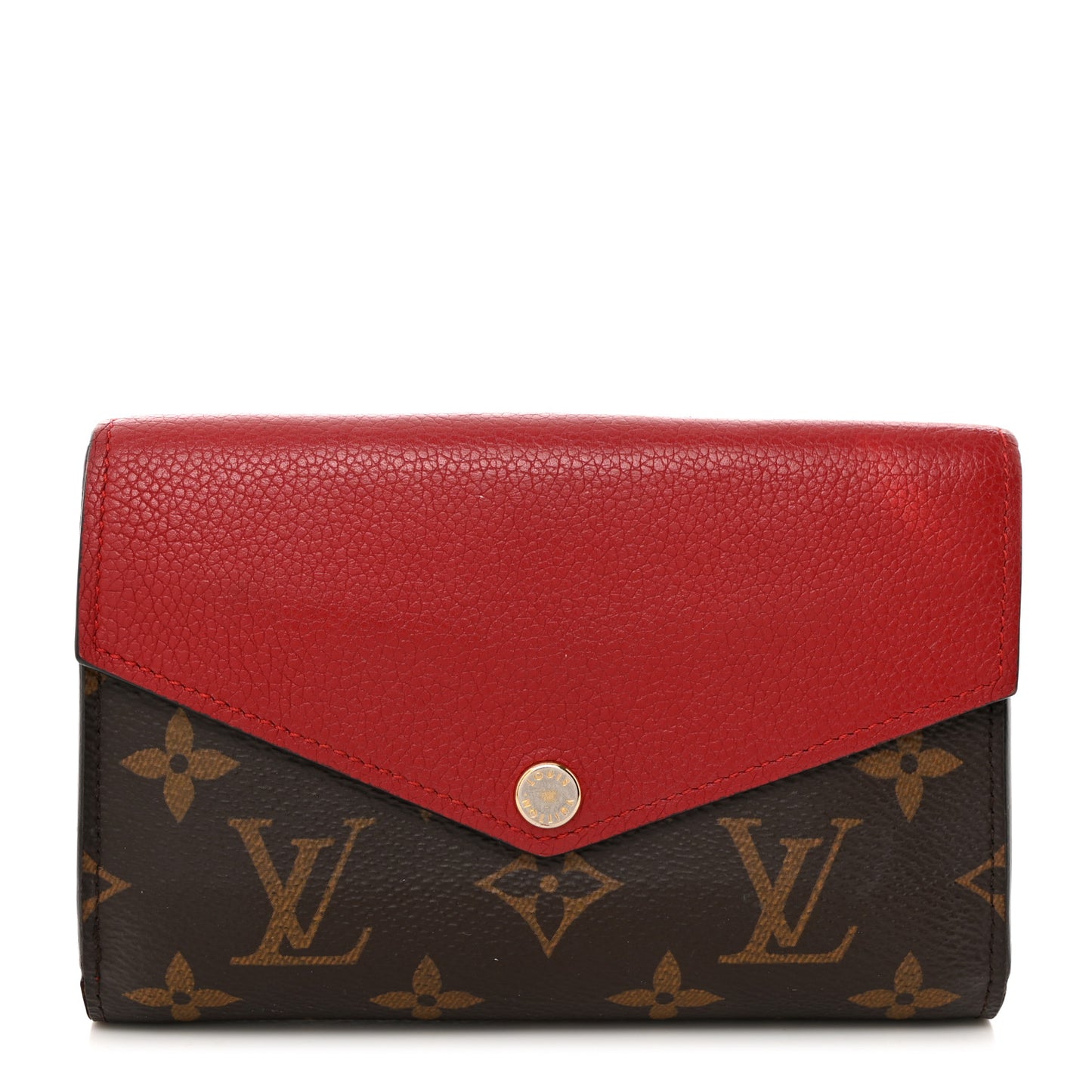 Monogram Pallas Compact Wallet Cherry