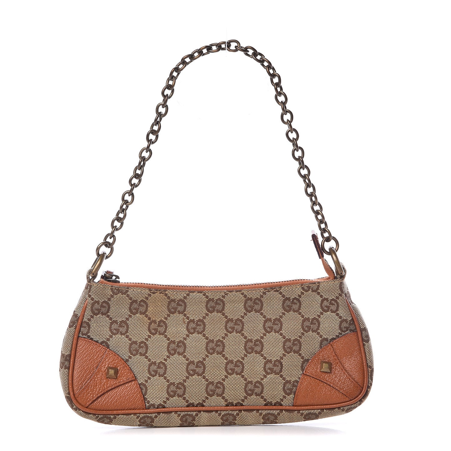 Monogram Horsebit Nail Chain Pochette Orange