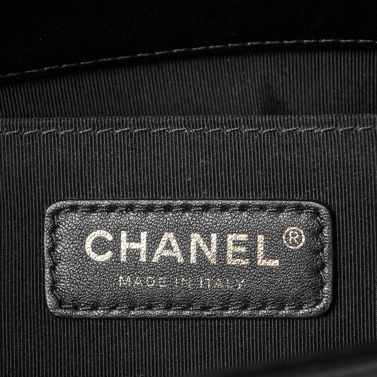 Lambskin Quilted Medium Boy Flap Black