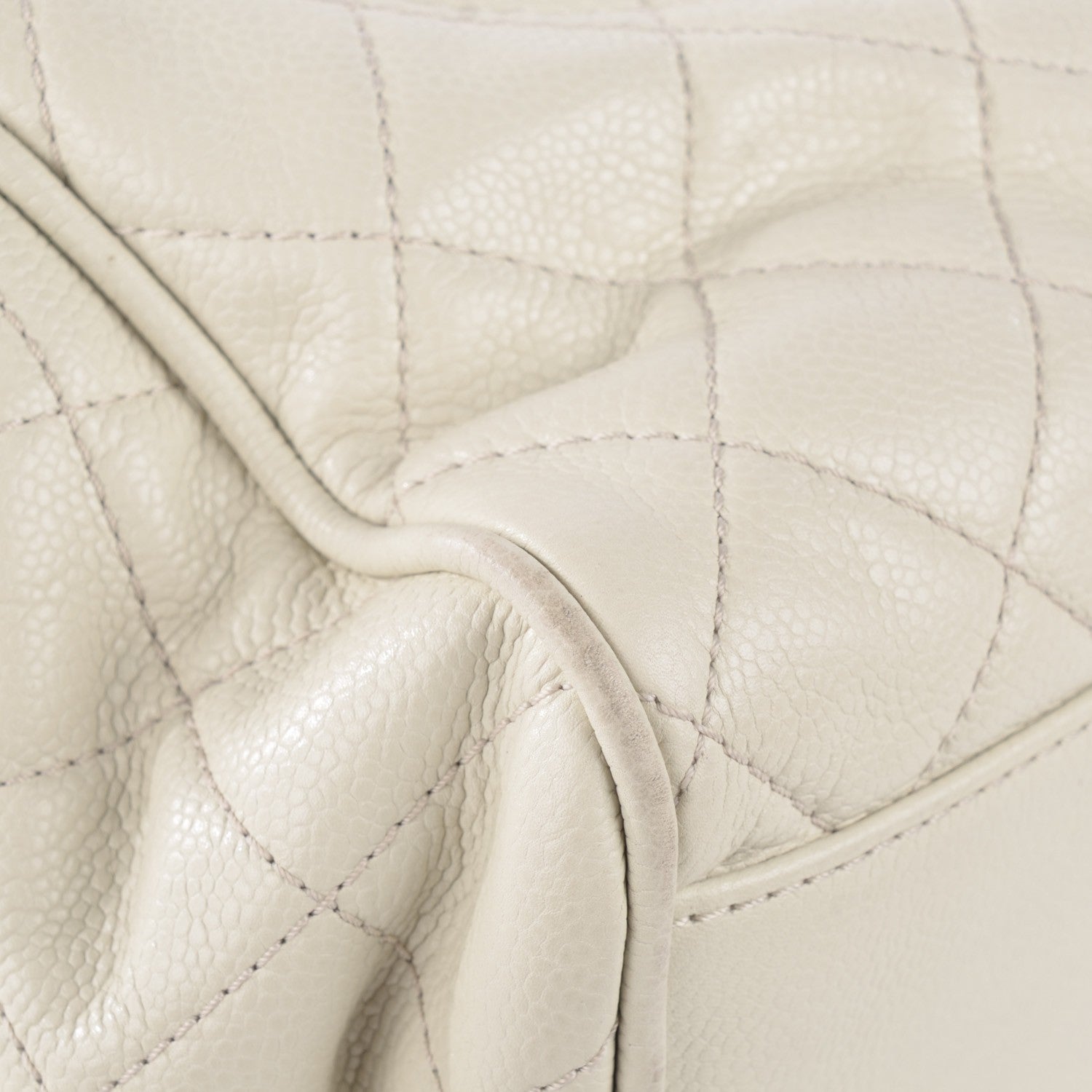 Chanel Caviar Quilted Timeless Accordion Flap Dark White 10 of 11