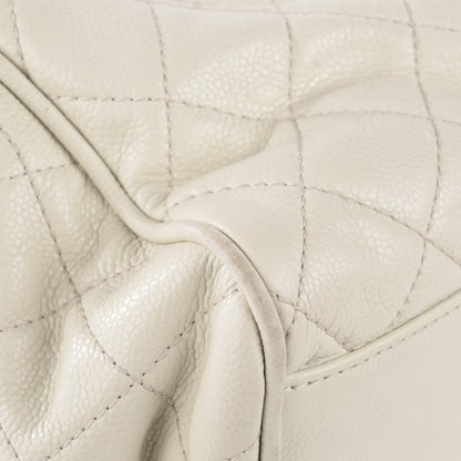 Chanel Caviar Quilted Timeless Accordion Flap Dark White 10 of 11