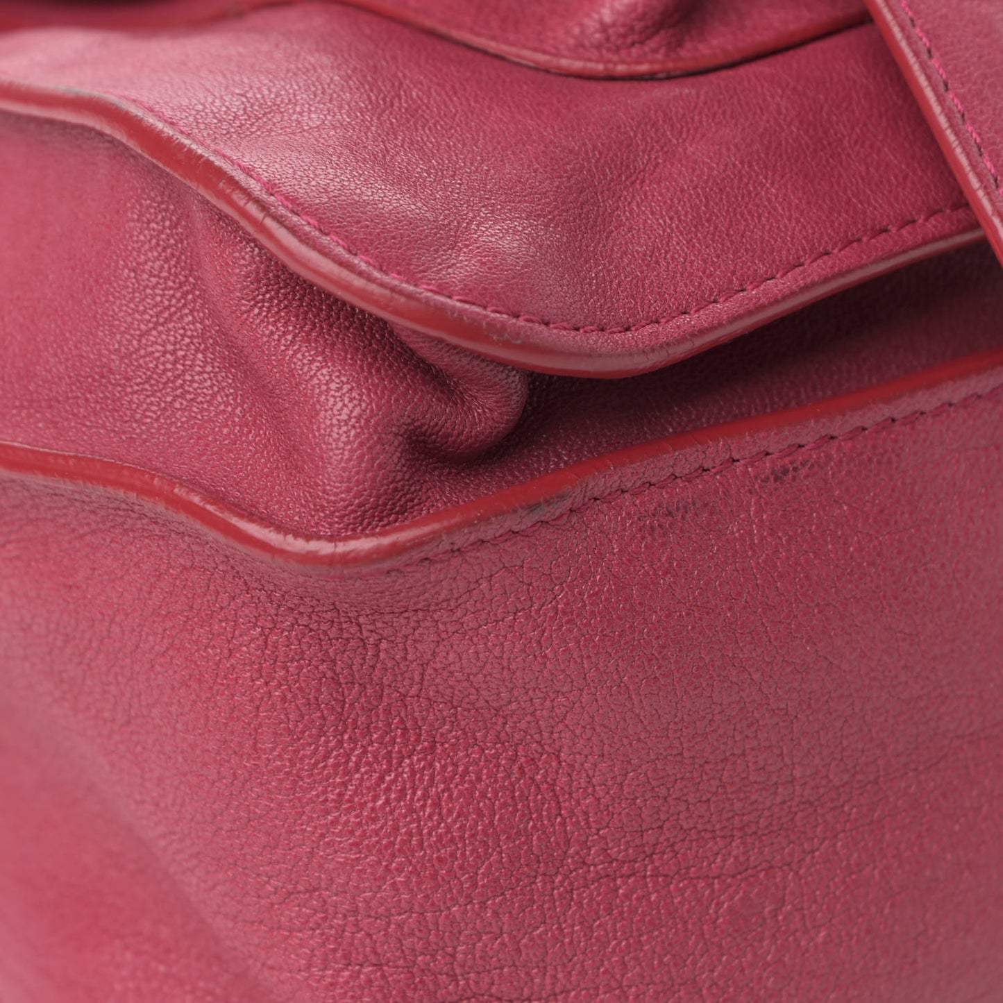 Lambskin Medium PS1 Satchel Raspberry