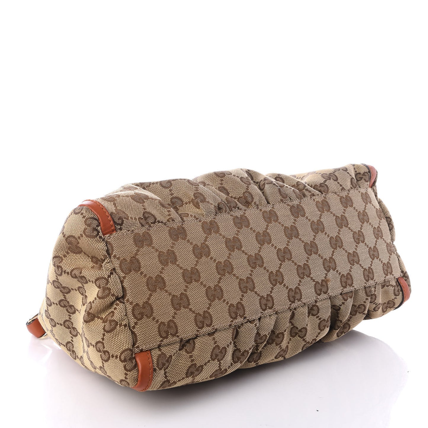 Monogram Medium D Gold Ring Hobo Orange