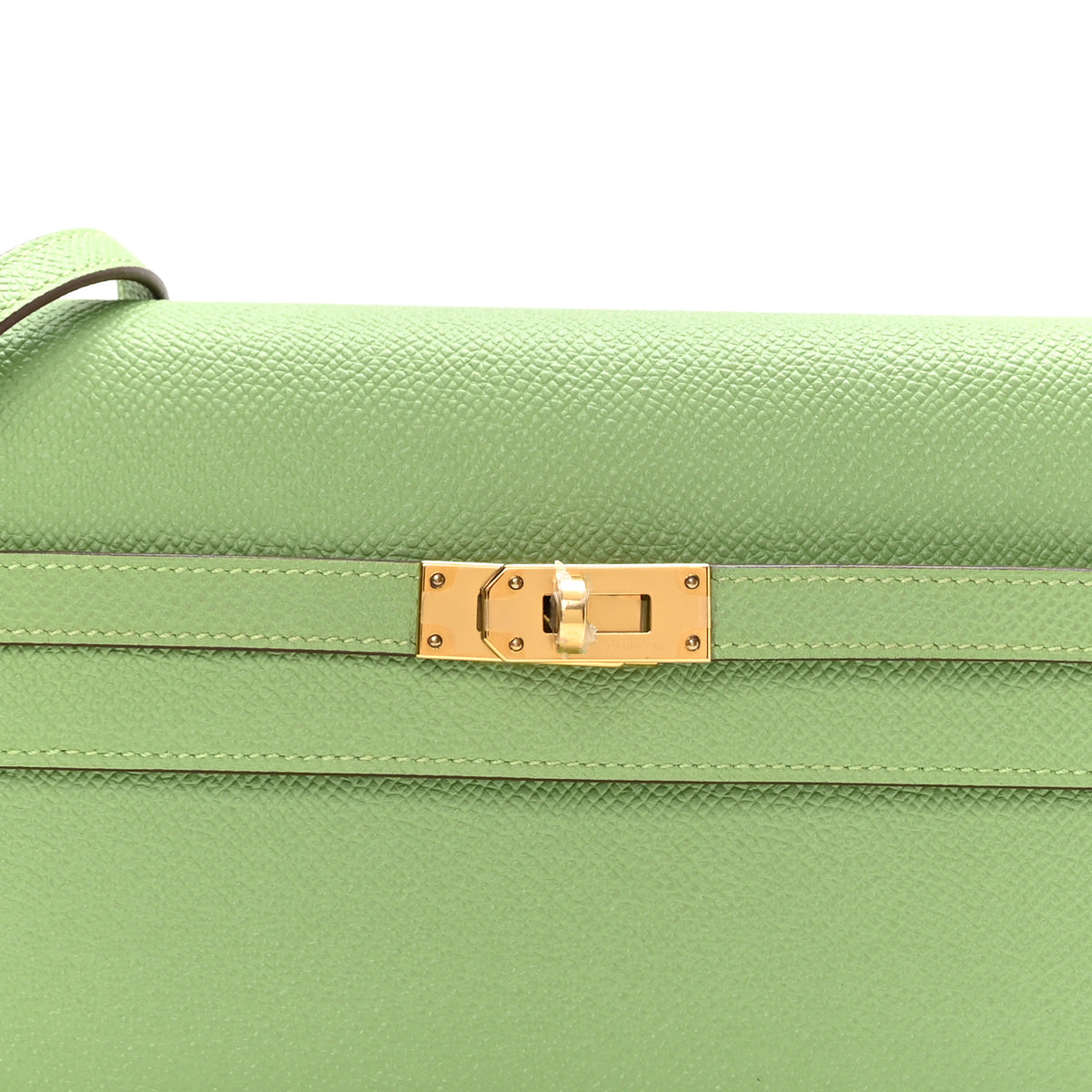 Epsom Verso Kelly Wallet To Go  Vert Criquet Bleu Brume