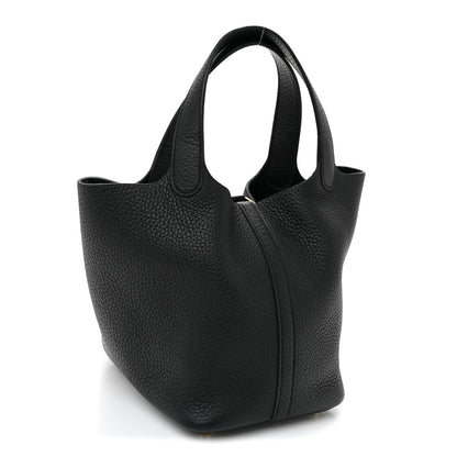 Hermes Taurillon Clemence Picotin Lock 18 PM Black 3 of 11