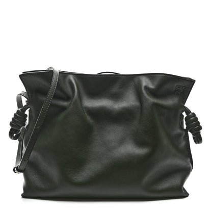 Loewe Nappa Calfskin Medium Flamenco Knot Clutch Avocado Green 1 of 9