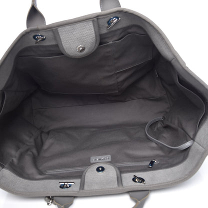 Chanel Canvas Extra Large Deauville Tote Grey 5 of 7