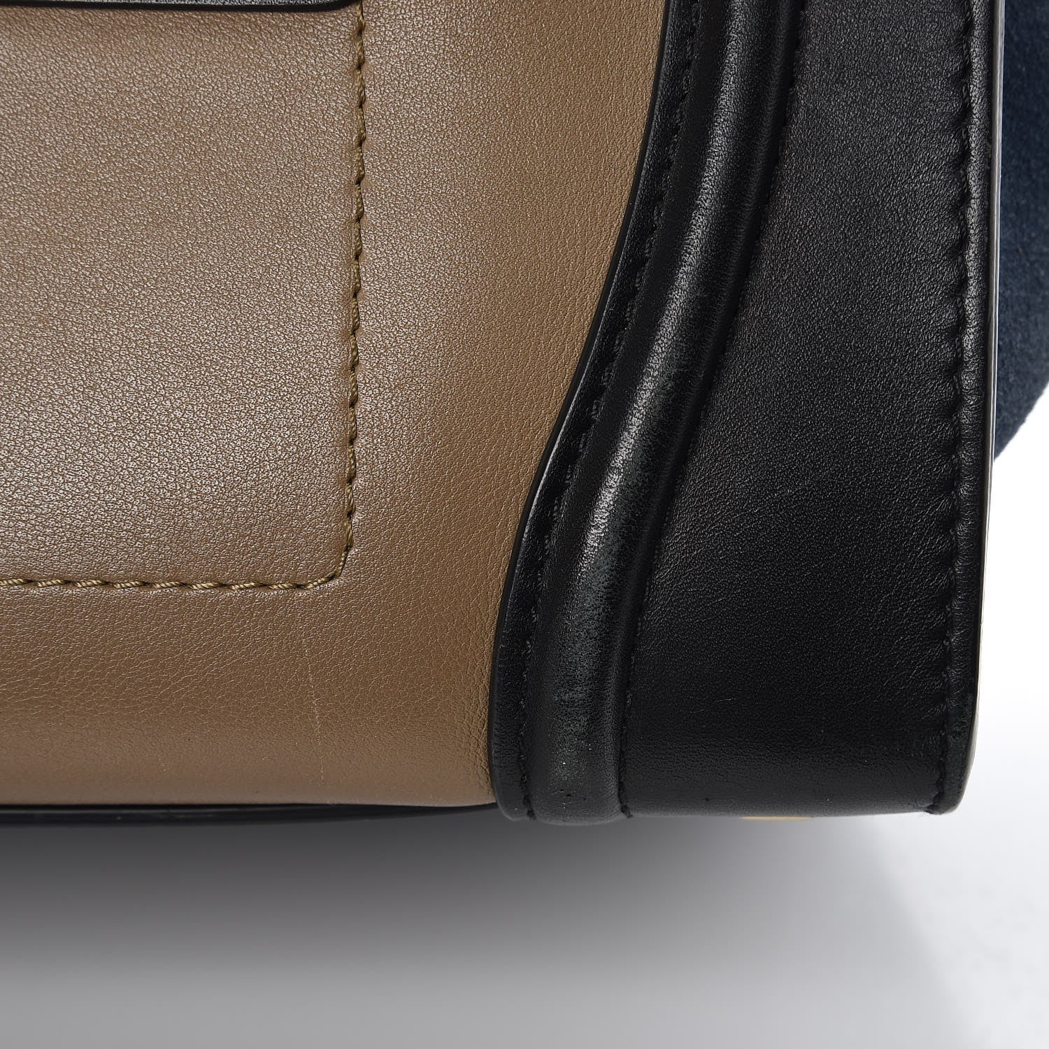 Celine Smooth Calfskin Suede Mini Tri-Color Luggage Beige 11 of 17
