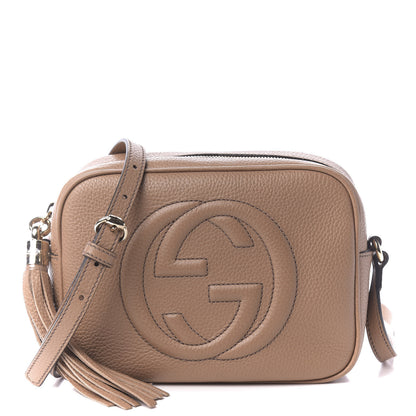 Gucci Pebbled Calfskin Small Soho Disco Bag Camelia 1 of 10