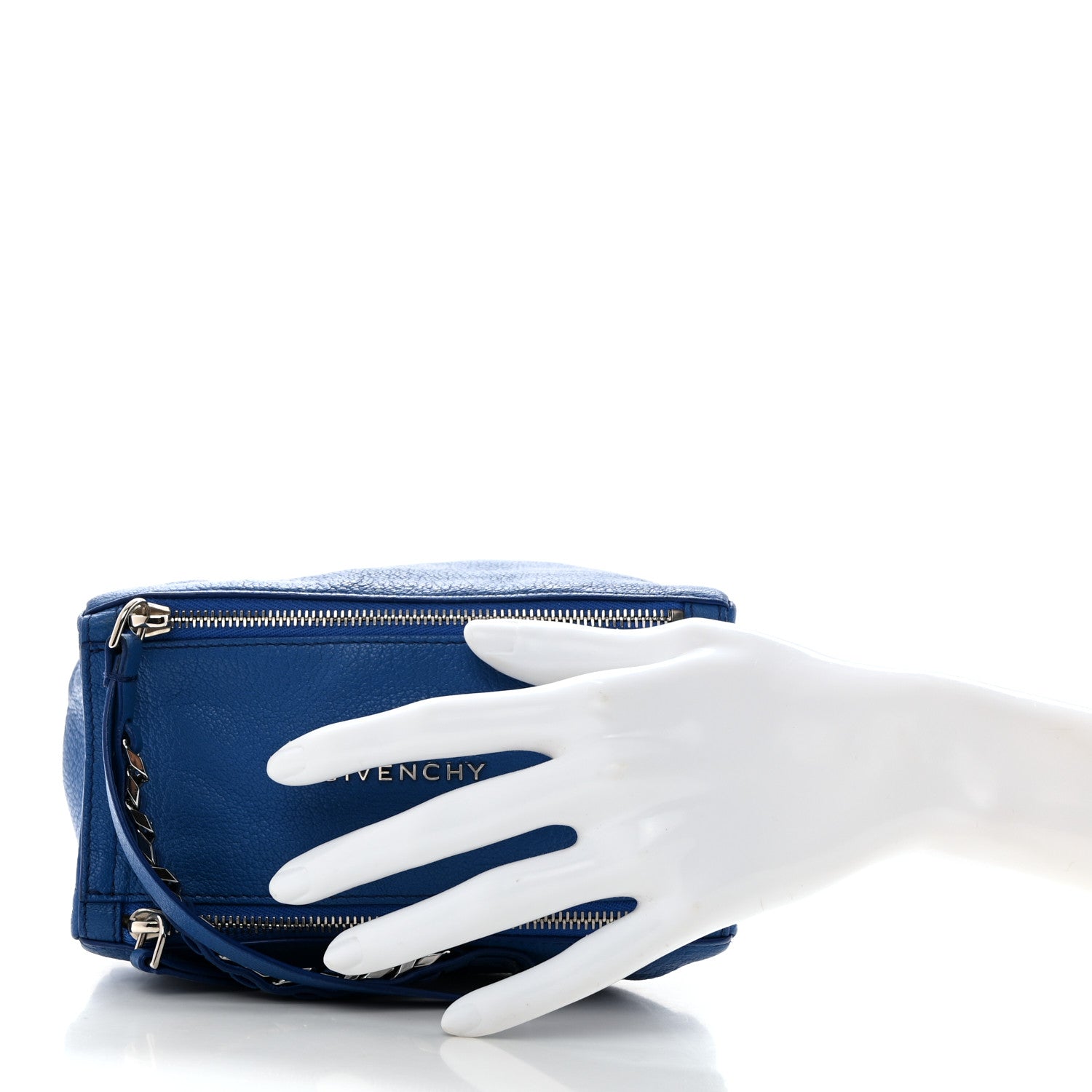 Givenchy Sugar Goatskin Pandora Wristlet Indigo Blue 2 of 7