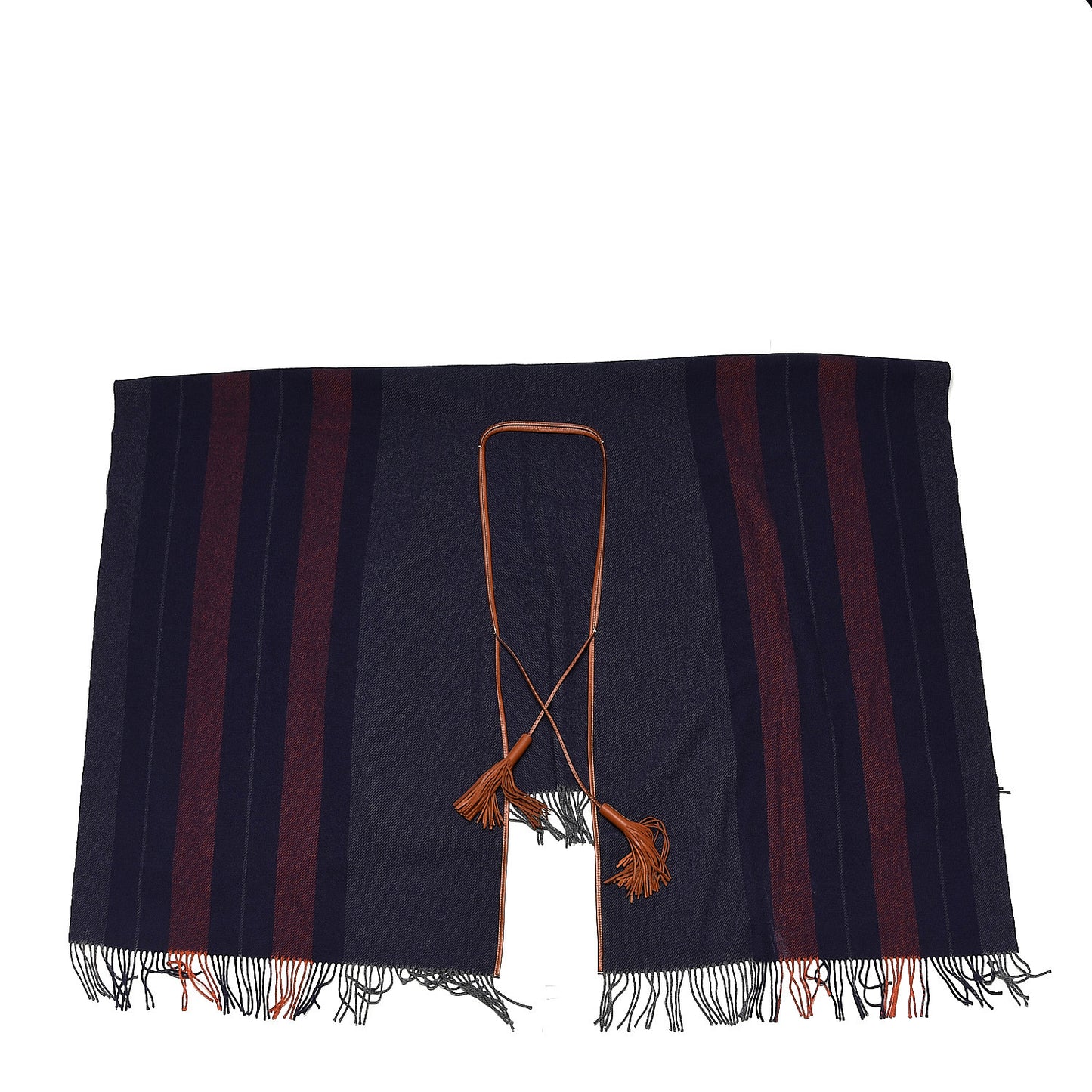 Merino Wool Cashmere Rocabar Poncho Gris
