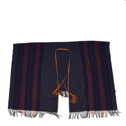 Hermes Merino Wool Cashmere Rocabar Poncho Gris 1 of 6