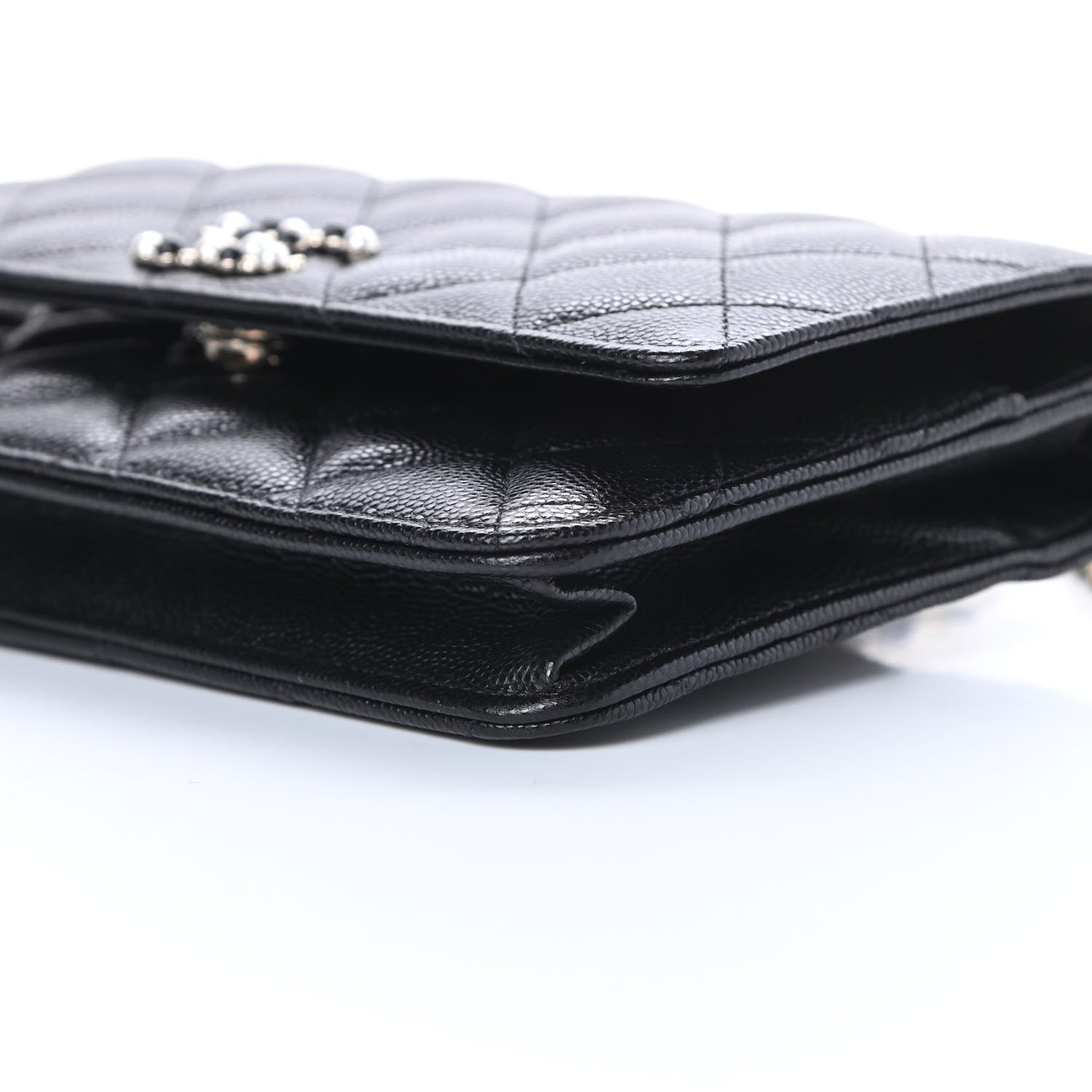 Chanel Caviar Quilted Coco Candy Wallet On Chain WOC Black 11 of 13