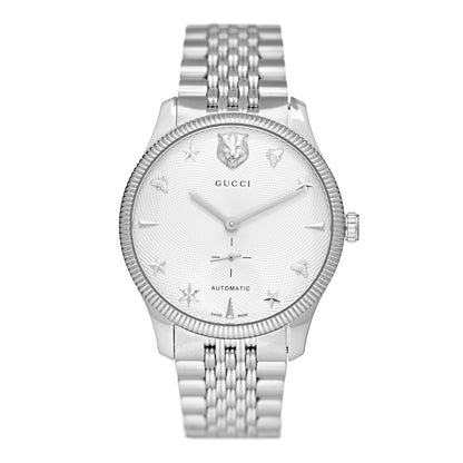 Gucci Stainless Steel 40mm G-Timeless Charm Automatic Watch 1 of 4
