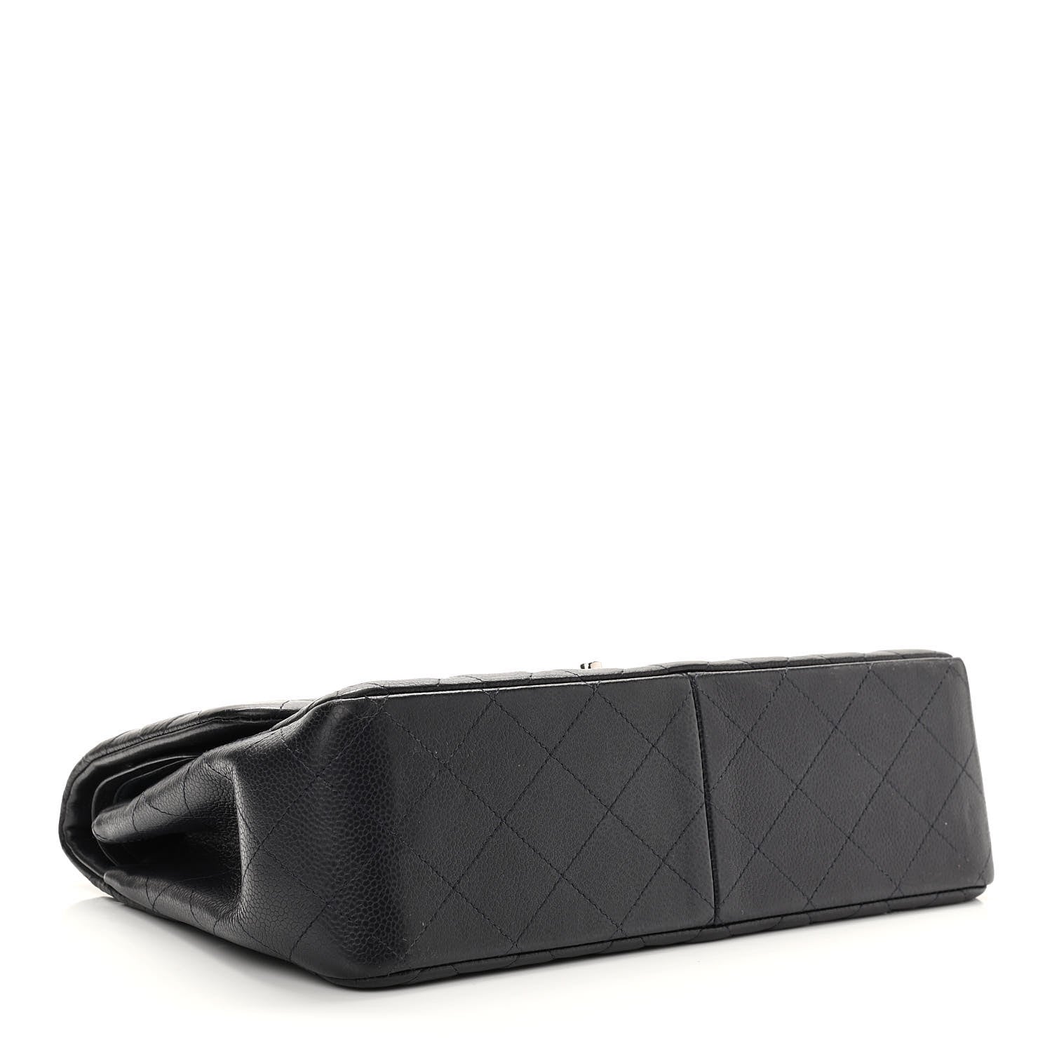 Chanel Caviar Quilted Jumbo Double Flap Navy Blue 4 of 11