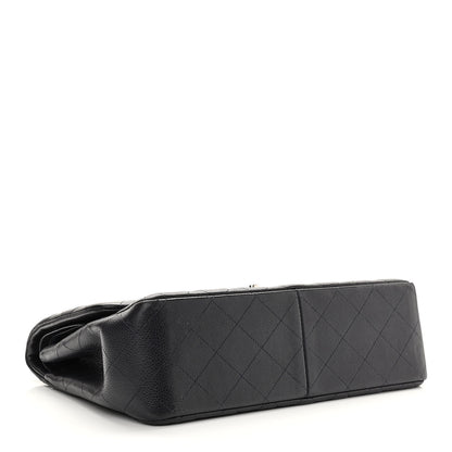 Chanel Caviar Quilted Jumbo Double Flap Navy Blue 4 of 11