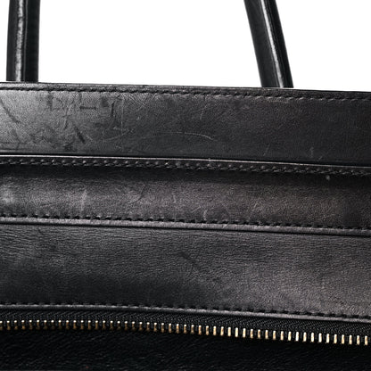 Celine Pony Hair Mini Tri-Color Luggage Ivory Black Brown 16 of 17