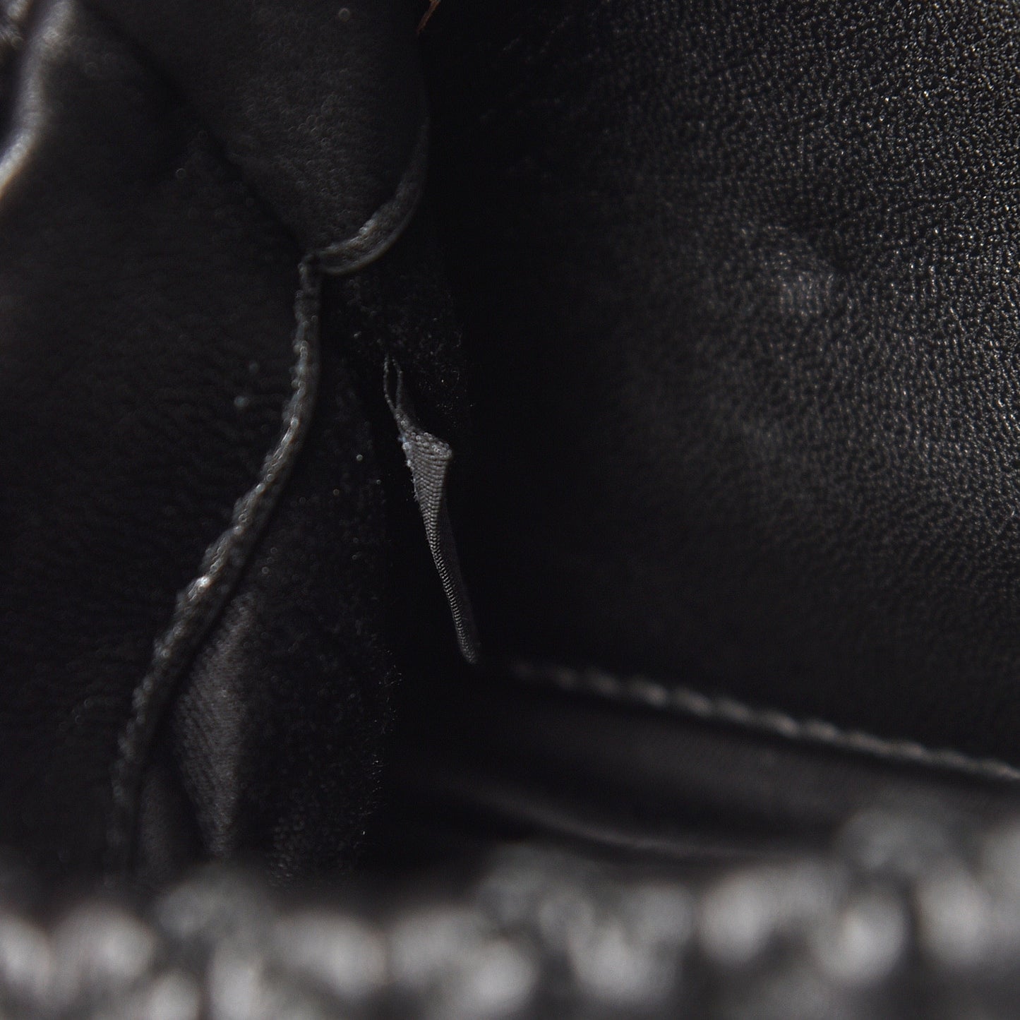 Nappa Matelasse Crystal Pearl Flap Clutch Black