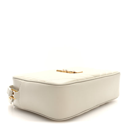 Saint Laurent Calfskin Matelasse Monogram Lou Camera Bag Crema Soft 4 of 9