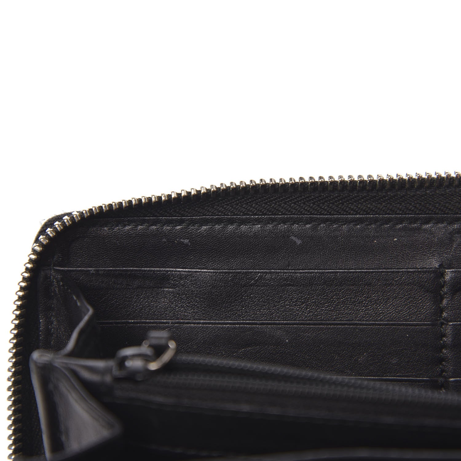 Gucci Guccissima Large Twins Zip Around Wallet Black 7 of 8