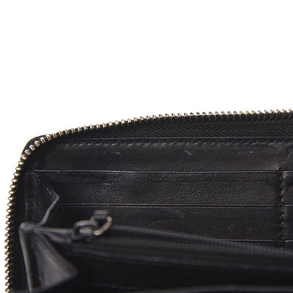 Gucci Guccissima Large Twins Zip Around Wallet Black 7 of 8