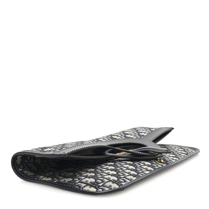 Christian Dior Oblique Fold Over Clutch Blue 4 of 6