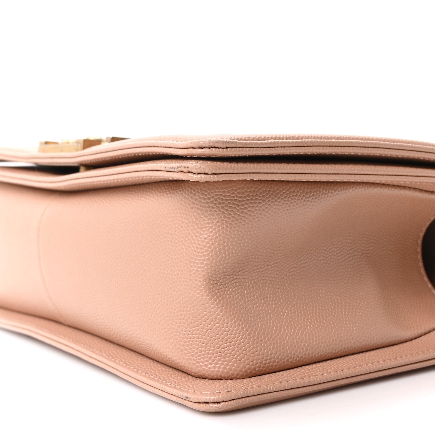 Chanel Caviar Quilted Medium Boy Flap Beige 9 of 10