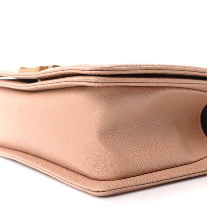 Chanel Caviar Quilted Medium Boy Flap Beige 9 of 10