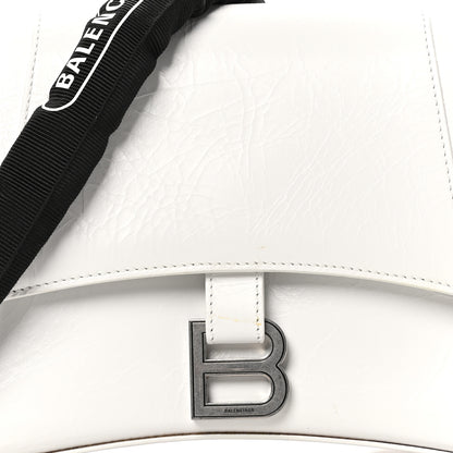 Balenciaga Calfskin S Downtown Chain Shoulder Bag White Black 8 of 10