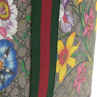 Gucci GG Supreme Monogram Flora Web Large Ophidia Tote Red 13 of 13