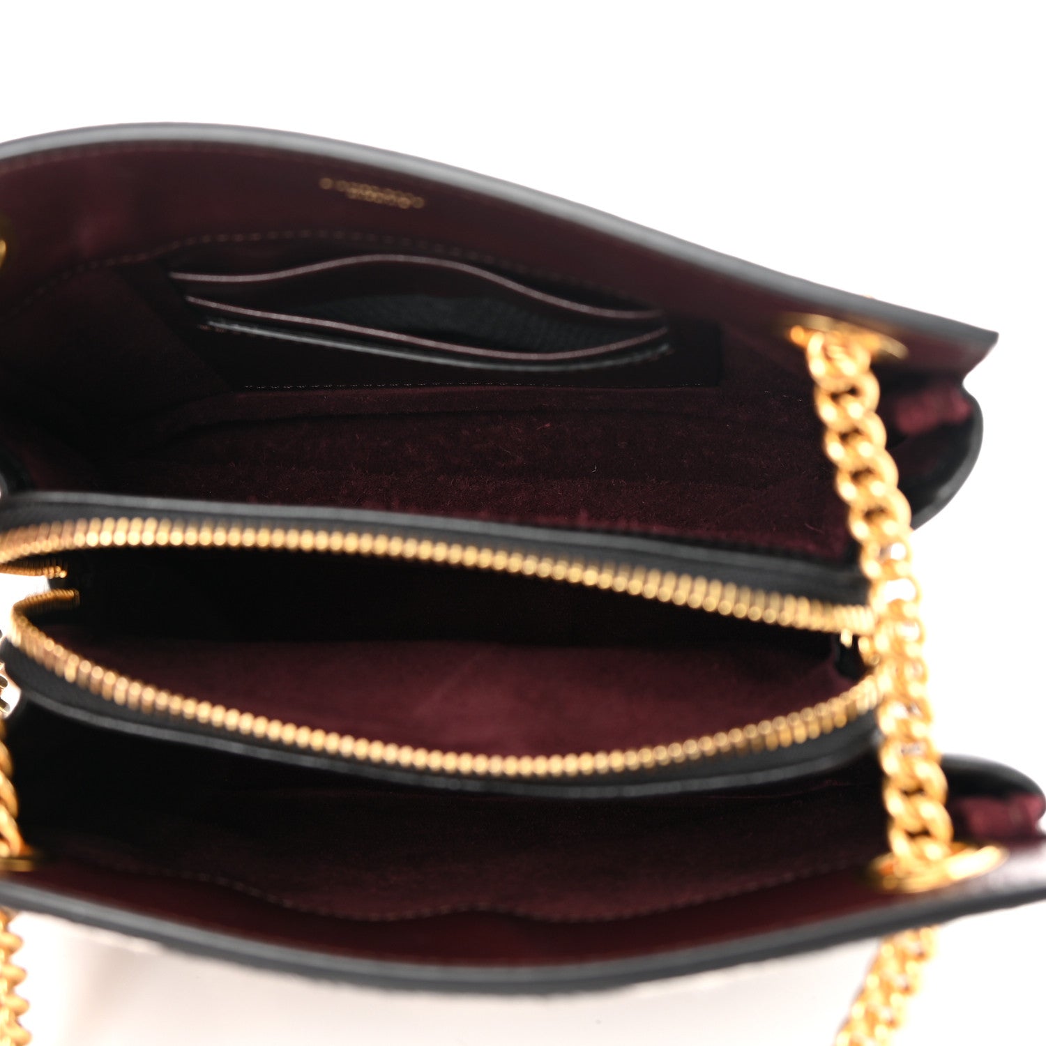 Mulberry Calf Hair Zebra Print Small Chain Crossbody Bag Black 5 of 11
