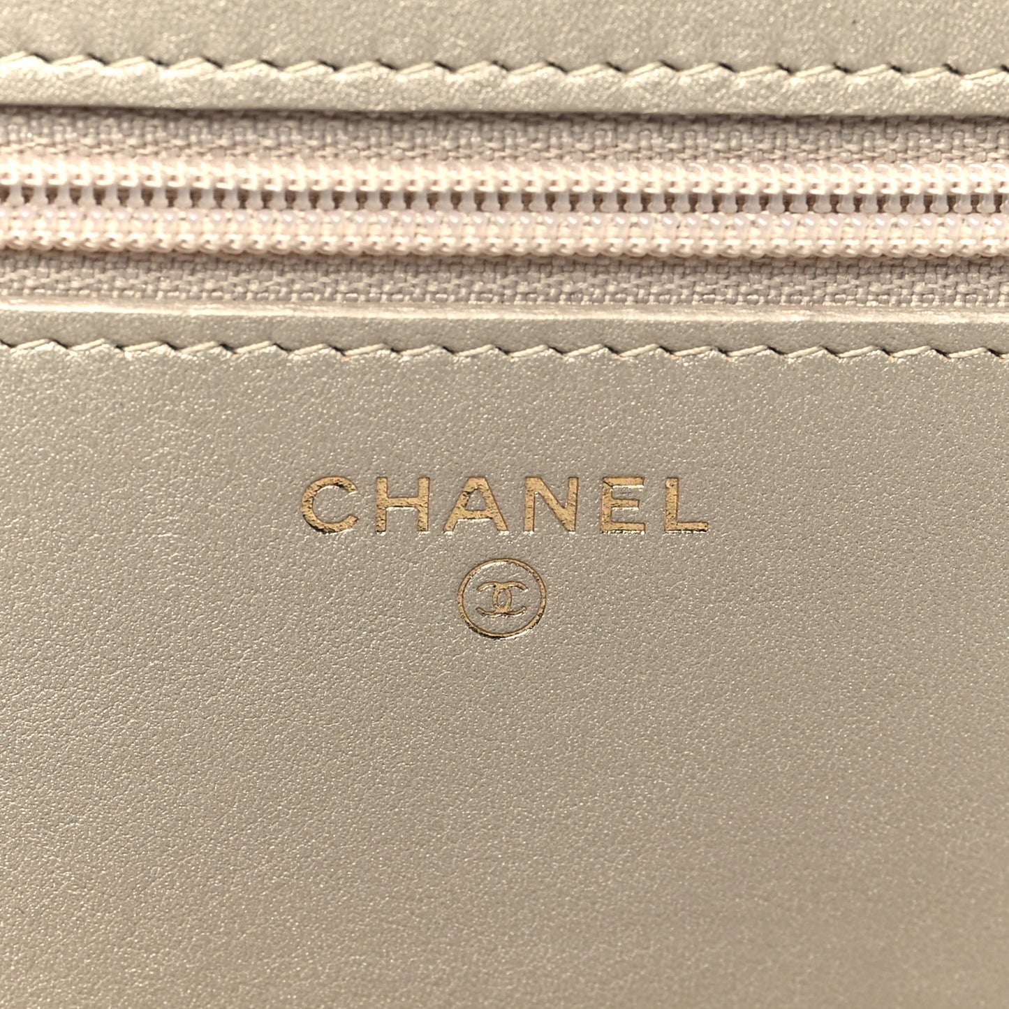 Metallic Python Boy Wallet on Chain WOC Gold Multicolor