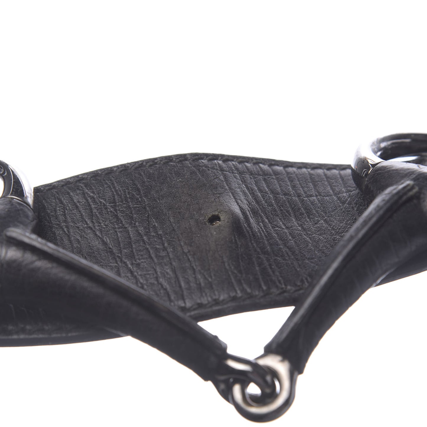 Monogram Medium Horsebit Chain Hobo Black