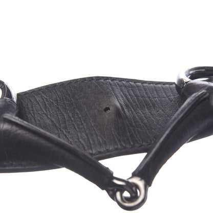 Gucci Monogram Medium Horsebit Chain Hobo Black 10 of 16