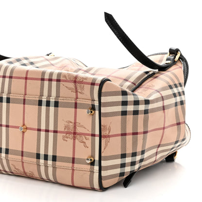 Burberry Haymarket Check Small Canterbury Tote Chocolate 9 of 10