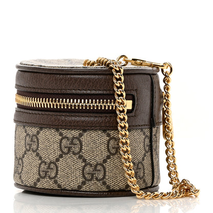 Gucci GG Supreme Monogram Web Ophidia Wrist Wallet Beige Ebony New Acero 3 of 8