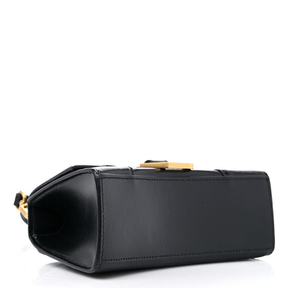 Balenciaga Shiny Box Calfskin Hourglass Top Handle Bag XS Black 4 of 12