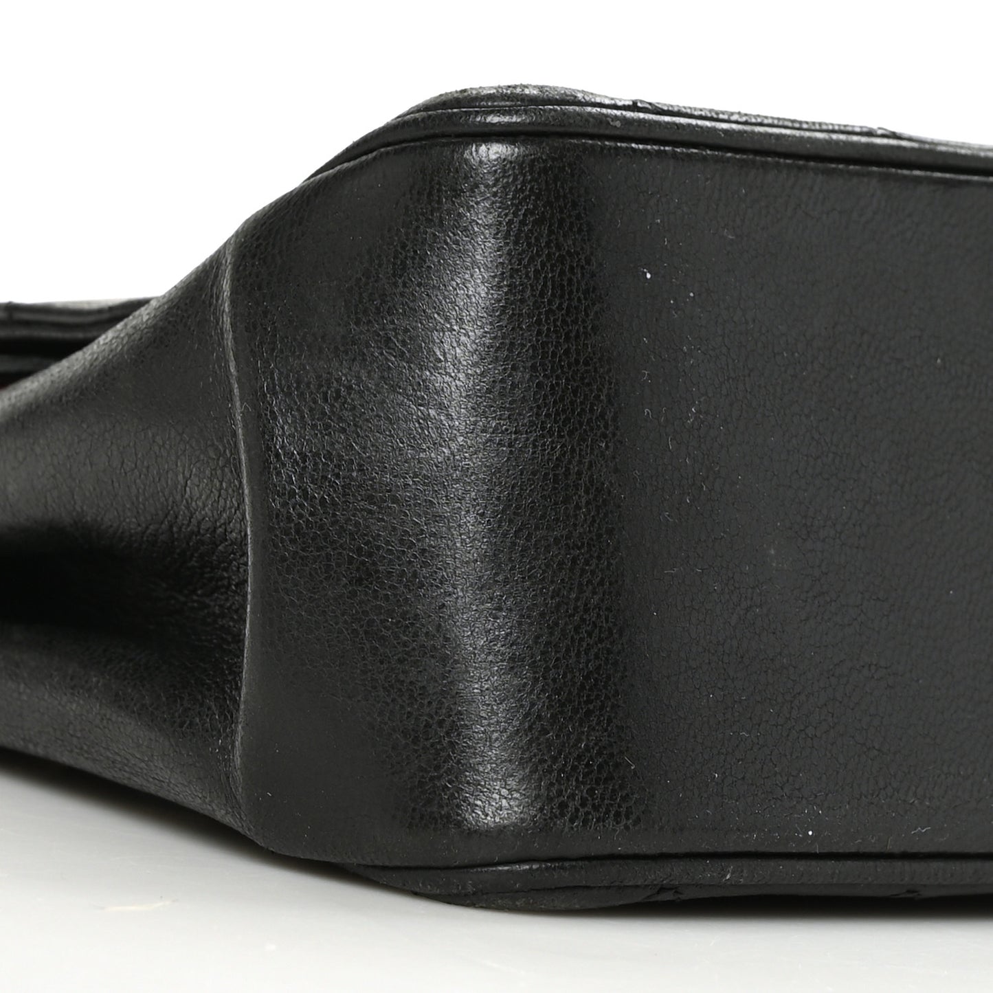 Lambskin Quilted Medium Double Flap Bijoux Chain Black