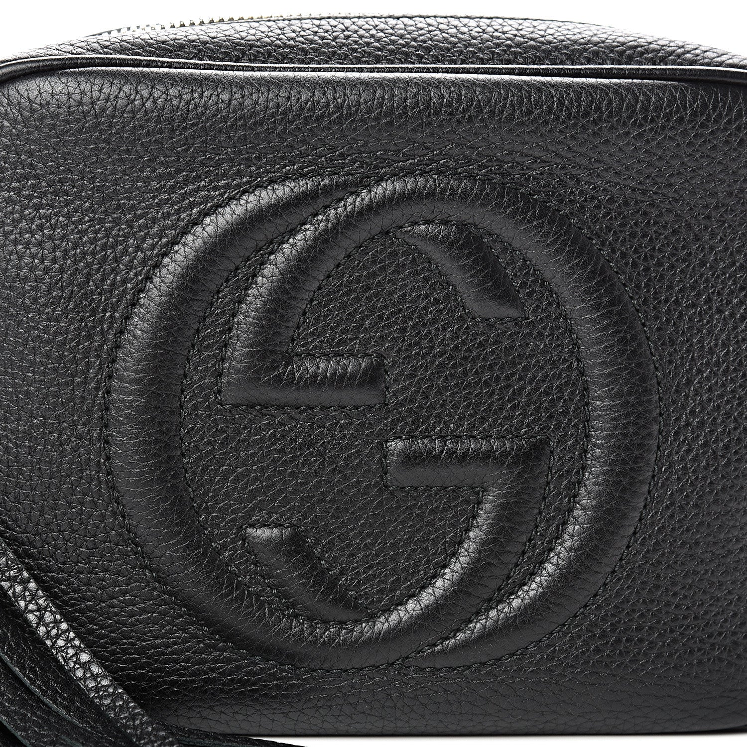 Gucci Pebbled Calfskin Small Soho Disco Bag Black 7 of 9