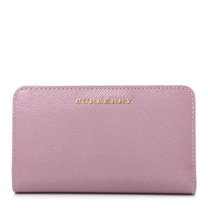 Burberry Patent London Bi-Fold Compact Wallet Pink 1 of 7