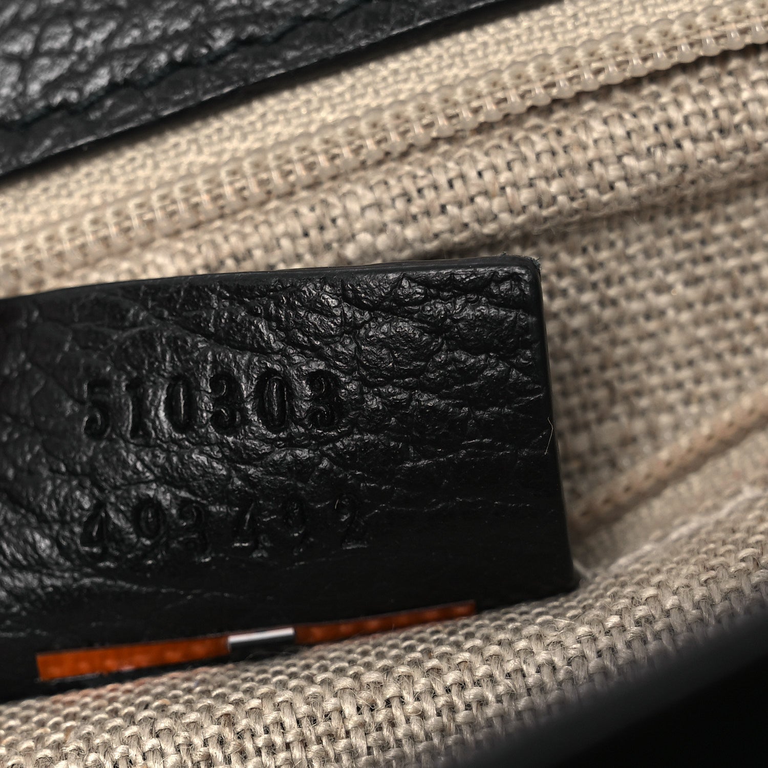 Gucci Dollar Calfskin Interlocking G Shoulder Bag Black 1865337