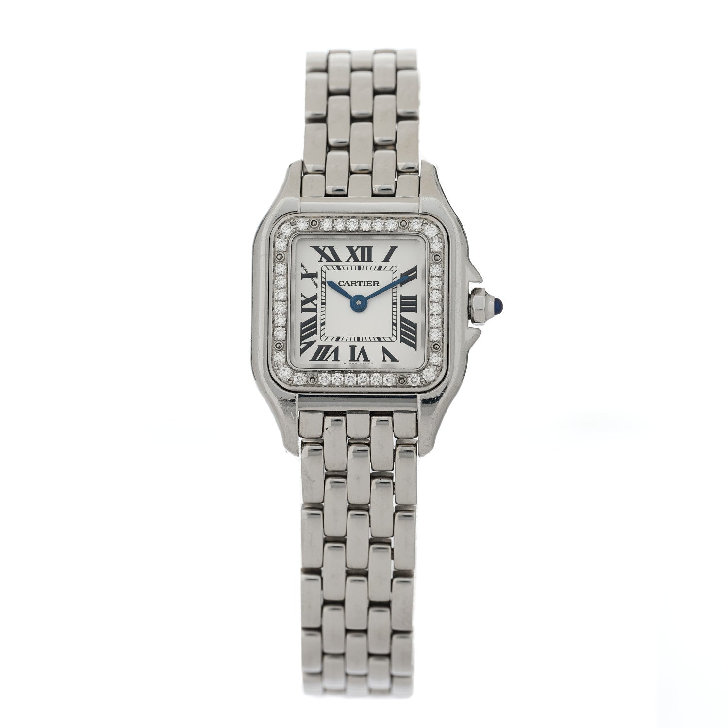 Cartier Stainless Steel Diamond 22mm Panthere Quartz Watch 1 of 4