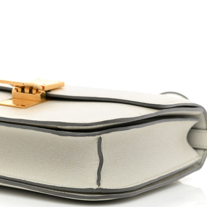 Celine Liege Calfskin Medium Classic Box Flap Bag Pale Grey 10 of 12