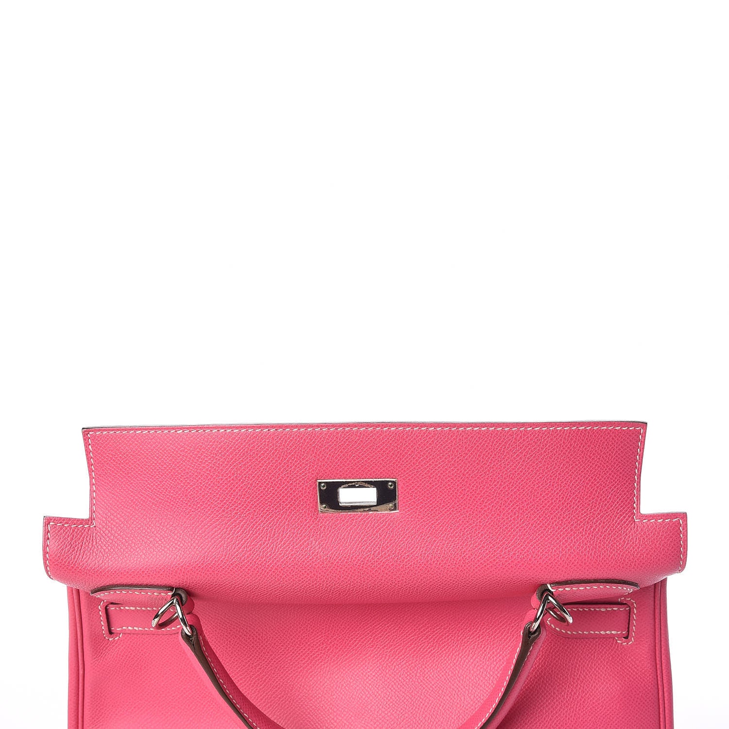 Hermes Epsom Candy Kelly Retourne 32 Rose Tyrien Rubis 12 of 40